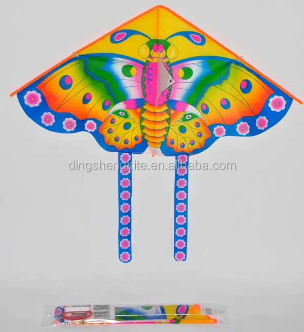 Красивый воздушный змей с красочными бабочками, спортивный воздушный змей Дельта с летающей ручкой и ниткой