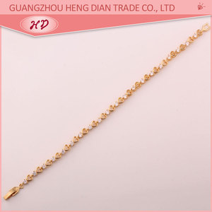 Moda donna oro 18K CZ zirconi cubici fatti a mano per bracciale a buon mercato stile africano gioielli - Product Image 3