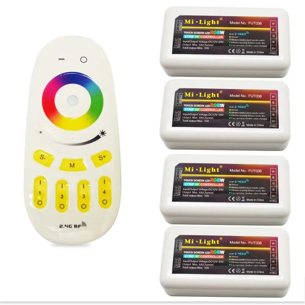 2.4G RF Full Touch Remote Control Milight RGBW RGB Wifi Led Controller