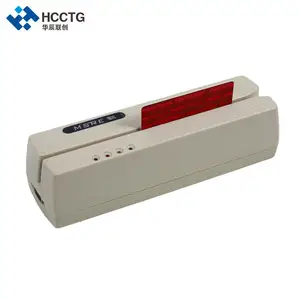 Hola-Co y Lo-Co Triple pista Manual golpe USB MSR, lector de tarjeta magnética escritor HCC206