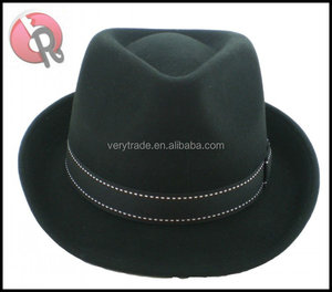 <span class=keywords><strong>Sombrero</strong></span> de Fieltro de Lana 100% Australiana para Hombre, Estilo Fedora, Trilby, Panamá, Ala Corta - Product Image 4