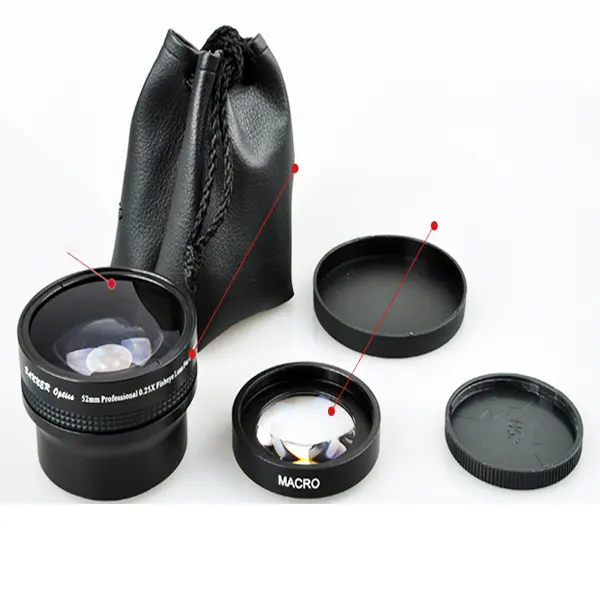 Canon pour objectif Fisheye, objectif grand Angle pour 58mm Rebel T3i T3 T2i T1i 18-55mm