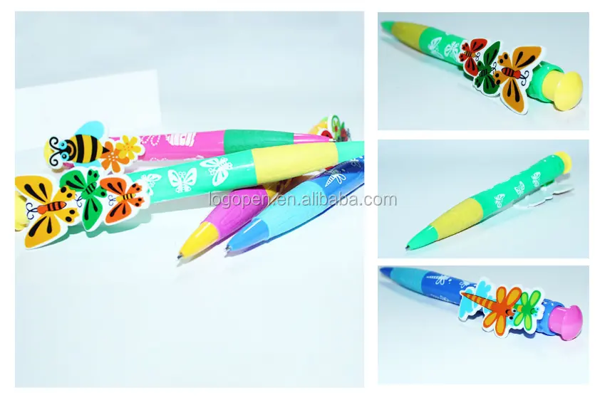 Novo design modol esferográfica de plástico promocional caneta de leitura para crianças