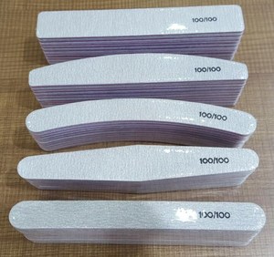 Limes à ongles jetables professionnelles, 100/180 pièces, imprimé avec logo personnalisé, zèbre gris - Product Image 6