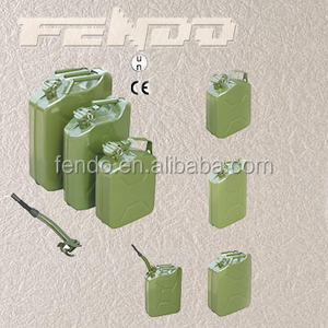 5L 10L 20L tipo América verde bidón tambor de aceite del depósito de combustible de metal aceite con pico - Product Image 4