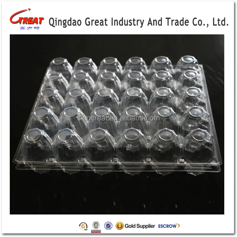 Fabricage Food Grade Plastic Ei Lade, 30 Telt Clear Eierdoos