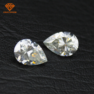 Comercio al por mayor de luz <span class=keywords><strong>verde</strong></span> pera moissanite <span class=keywords><strong>piedra</strong></span> preciosa floja - Product Image 3