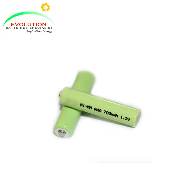 Ni-MH AAA 700mAh 1.2V Rechargeable NiMH Battery Manufacturer with CE,ISO9001 certificates