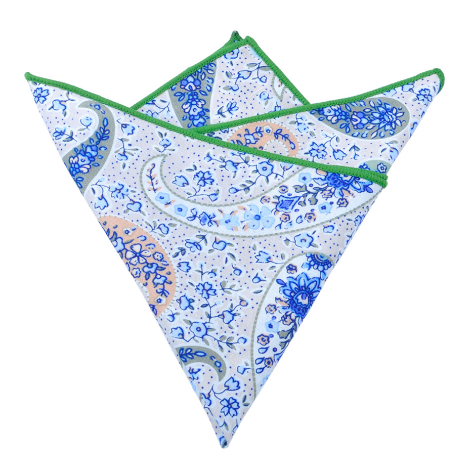 Оптовая и розничная продажа карманных дамских носовых платков с цветочным дизайном для оптовых продаж