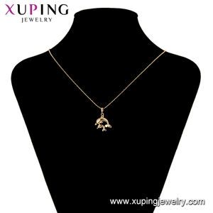 34502 xuping Bijoux Plaqué Or 18k Double Dauphin Forme Animal, Pendentif Tempéramental - Product Image 6