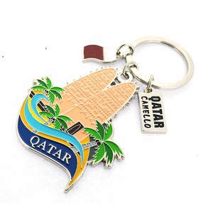 Llavero de Recuerdo Turístico de Qatar con Camello y Palmera, Regalo Promocional del País - Product Image 6