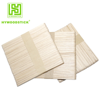 Bâtonnets de glace en bois de bouleau écologiques, naturels, sains et certifiés, populaires pour les usines de crème glacée, 114*10*2mm, 93*10*2mm, surface lisse
