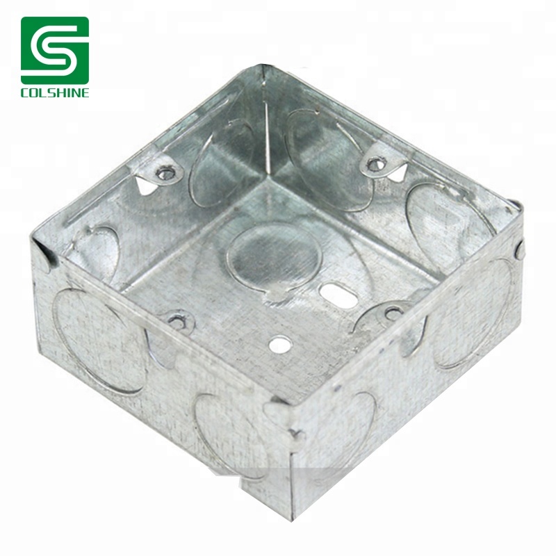 Электрическая металлическая распределительная коробка для настенного выключателя и розетки UK