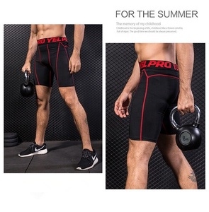 Shorts a compressione con logo personalizzato a marchio privato <span class=keywords><strong>pantaloncini</strong></span> da ginnastica <span class=keywords><strong>sportivi</strong></span> da uomo - Product Image 5