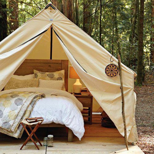 2019 yeni stil lüks özel açık glamping tuval kare uzay çadırı - Product Image 3
