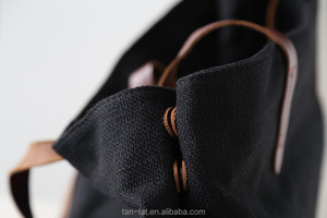 Sangles En Cuir de vache et Toile Plage Fourre-Tout Sacs - Product Image 5