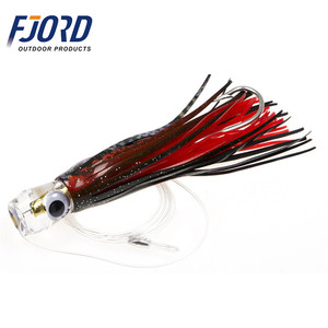 FJORD OEM en Stock 6 pièces/lot 170mm 46g têtes acryliques de calmar Marlin avec jupe de calmar leurres de pêche à la traîne - Product Image 4