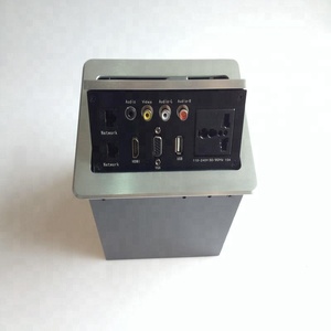 Muebles <span class=keywords><strong>de</strong></span> oficina Pop up Socket Outlet con HDMI VGA INTERNET <span class=keywords><strong>AUDIO</strong></span> <span class=keywords><strong>VIDEO</strong></span> USB - Product Image 1