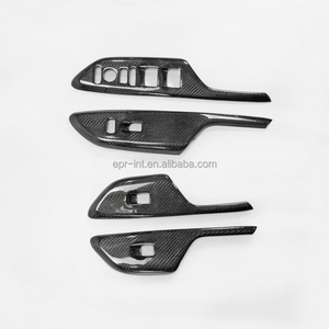 Pour Civic FC 10e génération ensemble de garnitures de commutateur de fenêtre en Fiber de carbone LHD Kit de carrosserie intérieur en Fiber brillante - Product Image 2