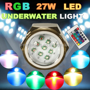 Led Marine Lamp 27W Multi-color RGB Boat Drain Plug <strong>Light</strong> 9LEDs Underwater Boat <strong>Light</strong> IP68 Titanium Alloy <strong>Shell</strong> - Product Image 2
