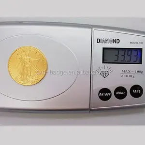 Monedas de tungsteno chapadas en oro, águila americana, para promoción, disponible