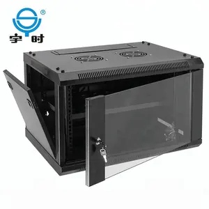 Wall Mount Network Cabinet IT Network 6U 600x450mm Steel Wall Mount Rack Cabinet For Cctv