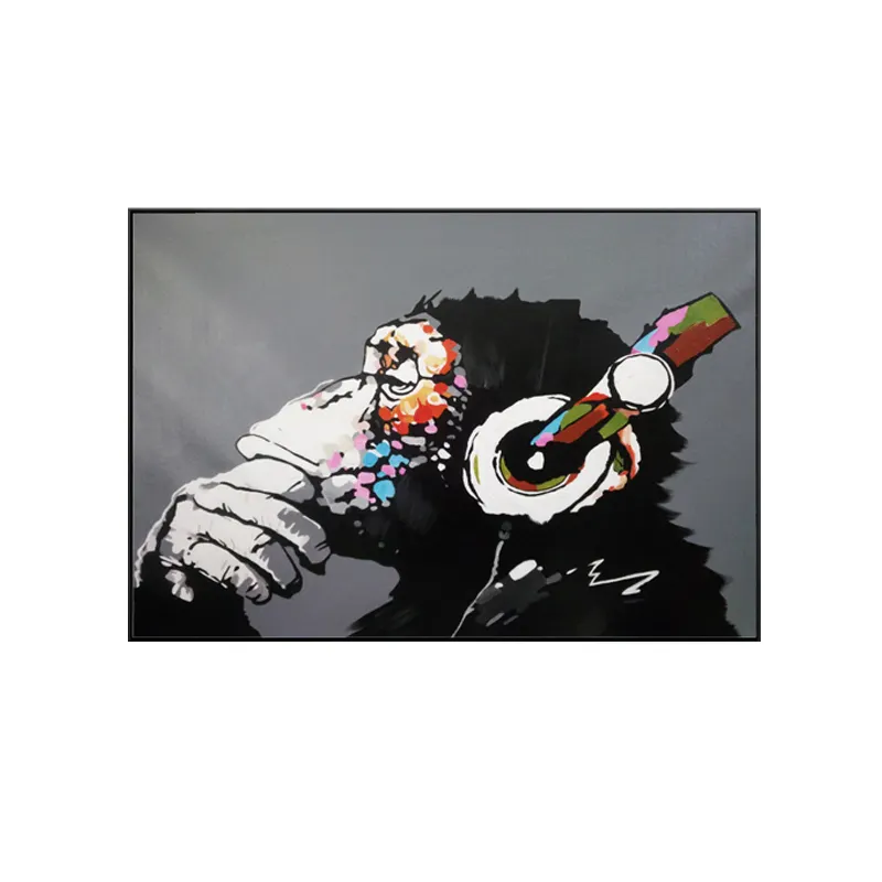 Yiwu OYUE Lukisan Modern dengan Angka atau Dinding/100% Lukisan Buatan Tangan Abstrak Mimpi Kanvas Seni Minyak Logo Disesuaikan Tinggi 6 Warna