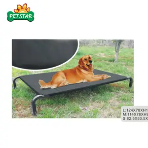 Outdoor wasserdichtes Metall Edelstahl Rahmen Haustier Kühlbett angehoben atmungsaktiv erhöhtes Hunde bett