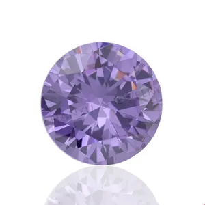Beautiful purple Russian diamonds loose cz gemstones for jewelry components