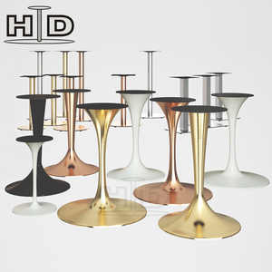 Patas de Mesa Modernas Blancas Estilo Tulipán de Eero <span class=keywords><strong>Saarinen</strong></span> para Cafetería, Hotel, Comedor al Aire Libre, Sala de Estar, Muebles de Apartamento, Hechas de Acero Metálico - Product Image 6