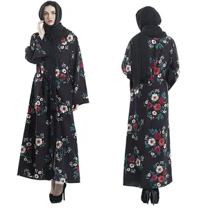 wholesale most popular Mideast Arabian robe Muslim women printed islamic clothing turkish