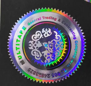 2016 Hot Koop 3d Hologram Stickers, Hoge Dpi Hologram Label Met Uv Print Beveiligingsfunctie