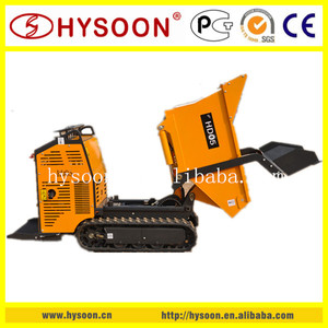 HYSOON mini dump truck dumper <strong>small</strong> <strong>loading</strong> <strong>shovel</strong> support oem customized new crawler loader