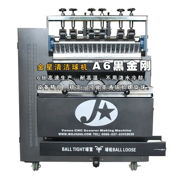 China Vênus JX-A6 Automática polidor Scrubber pad Polidor Que Faz A Máquina para a espiral de Aço Inoxidável