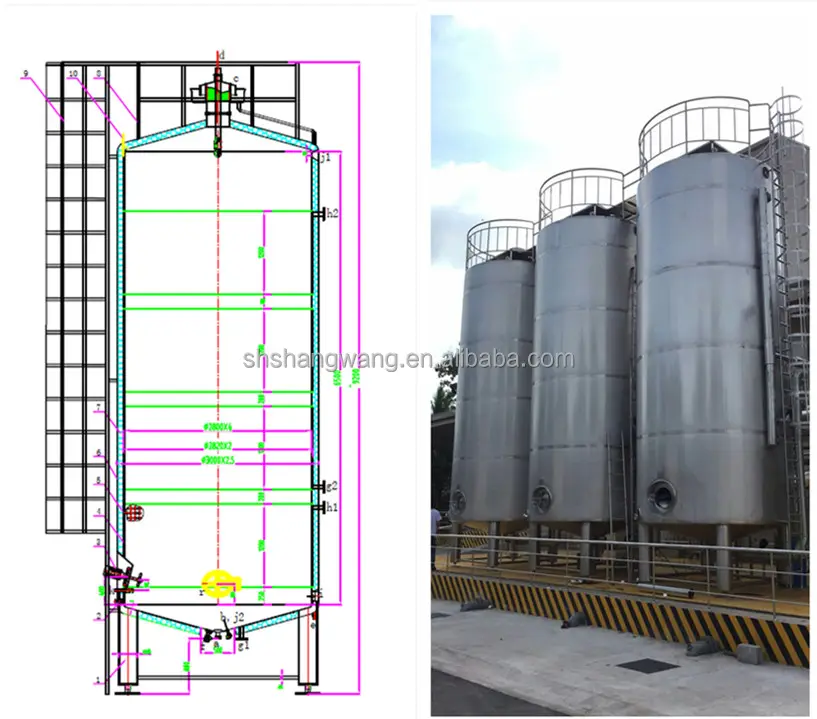 50000L Milk Storage Tank/large Outdoors Milk Silo/large Storage Tank