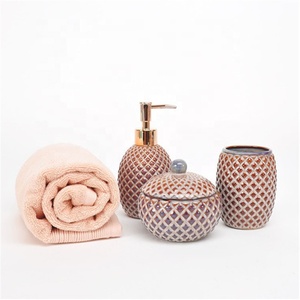 <strong>Bath</strong> <strong>Accessories</strong> pink Color <strong>Ceramic</strong> China Bathroom <strong>Accessory</strong> for <strong>Houseware</strong> - Product Image 3