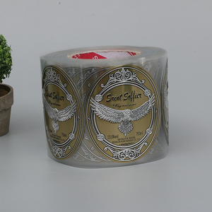 3D Metallo Personalizzato Autoadesivo Auto Adesivo Etichetta Adesiva Rotolo Adesivo Per La Bottiglia di Vino - Product Image 1