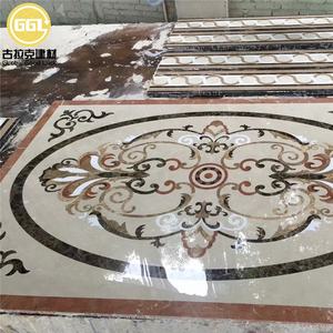 <span class=keywords><strong>Piastrelle</strong></span> per Pavimenti in Marmo Naturale con Design Moderno, Medaglione a Getto d'Acqua per Ingressi di Ville e Hotel - Superficie Lucida - Product Image 3