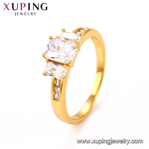 <span class=keywords><strong>Anillo</strong></span> de Dedo de <span class=keywords><strong>Oro</strong></span> de <span class=keywords><strong>24k</strong></span> de Lujo para Novia o Mujer, <span class=keywords><strong>Anillo</strong></span> de Compromiso y Boda Genuino Xuping 15074 - Product Image 2