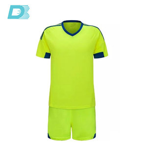 Wholesale blank new design men's yellow blank football jersey - Product Image 6