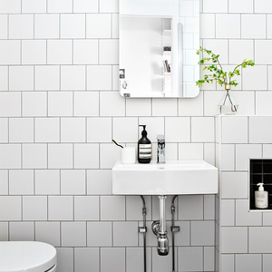 <span class=keywords><strong>10x10</strong></span>/20x20 design del bagno finitura opaca bianco di ceramica pavimento e muro di piastrelle - Product Image 6