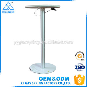 Adjustable Lifting <strong>Column</strong> Furniture Leg Factory Price Wholesale Aluminum Metal Sliver Modern Table Legs Hydraulic Table 700mm