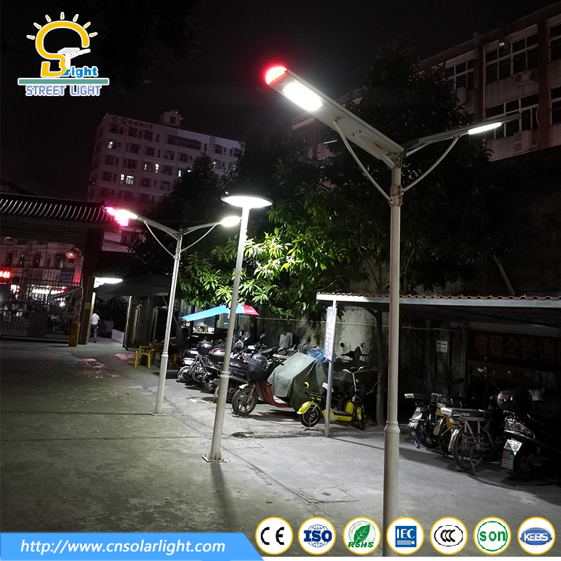 Todo en uno integrado solar led lámpara de calle al aire libre luz 80 W