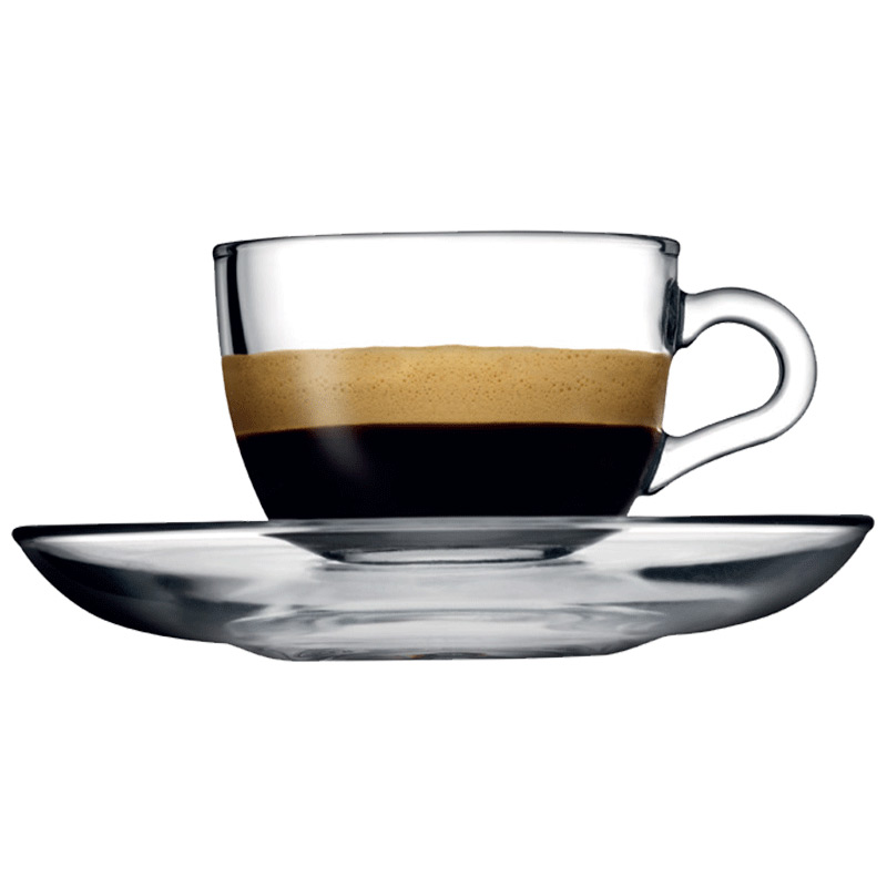 Wholesale coffee cup with saucer glass Friendly High Quality Coffee Mug Tea Cup