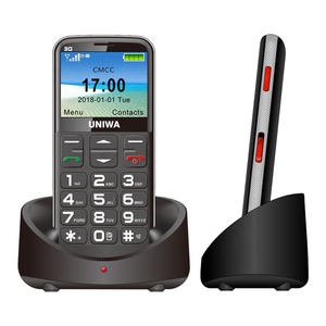 Gran fuente Botón grande 2,31 pulgadas de pantalla curva solo SIM 3G viejo hombre teléfono móvil - Product Image 1