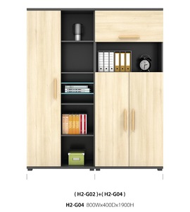 Archivador colorido de panel de madera de diseño moderno HOGO G02 Garantía de 3 años Uso comercial y doméstico - Product Image 4