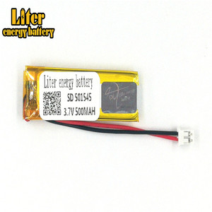 Plug 2.0-2 P 3.7 V 501545 500 mah lipo battery Rechargeable solar li ion polymer lithium battery with PCM - Product Image 2