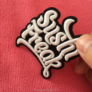 Insigne de <span class=keywords><strong>brassard</strong></span> de broderie uniforme de sergé de bordure de Merrow, étiquettes uniformes de broderie de prix bon marché - Product Image 4