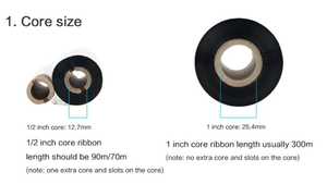 <span class=keywords><strong>Impression</strong></span> par transfert thermique de code barres de transfert thermique ruban d'encre noire compatible pour imprimante zébrée - Product Image 4
