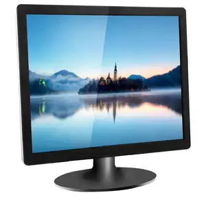 Raf Montaj Katlanır 19 inç kare bilgisayar lcd monitör VGA HD portu ile